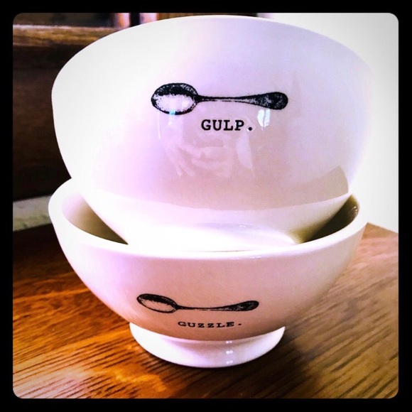 Rae Dunn Other - ✅FINAL SALE✅Rae Dunn Icon Gulp, Guzzle bowls